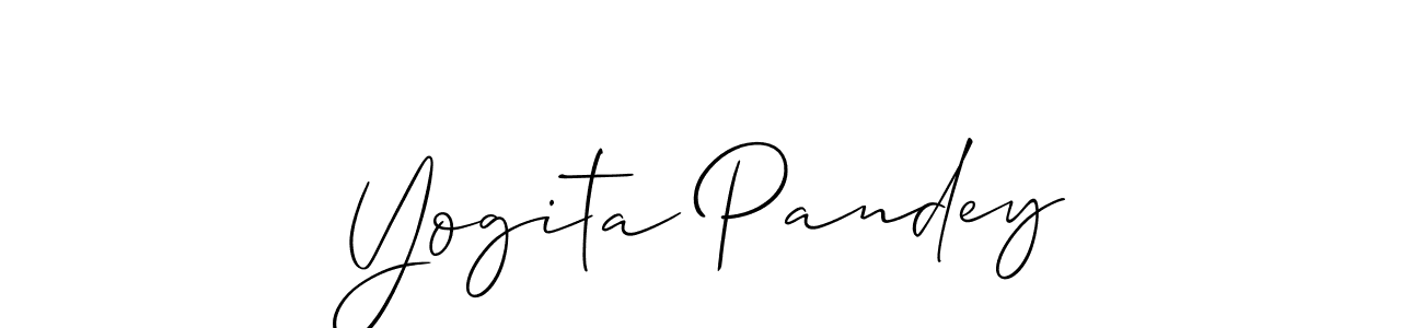 Use a signature maker to create a handwritten signature online. With this signature software, you can design (Allison_Script) your own signature for name Yogita Pandey. Yogita Pandey signature style 2 images and pictures png