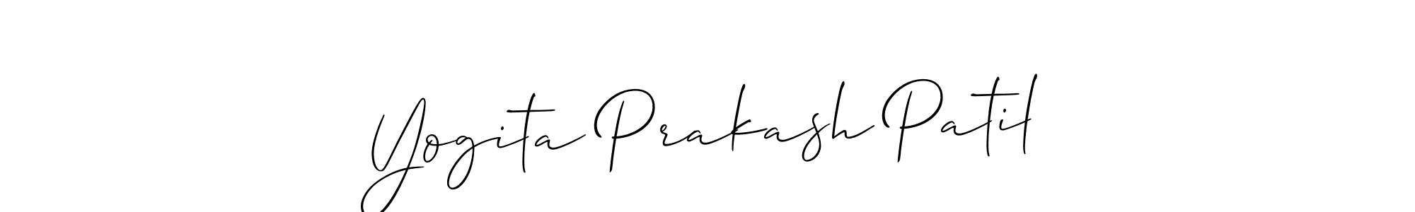 Best and Professional Signature Style for Yogita Prakash Patil. Allison_Script Best Signature Style Collection. Yogita Prakash Patil signature style 2 images and pictures png