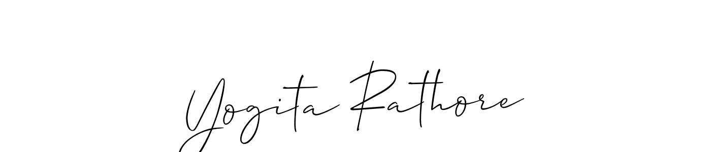 Check out images of Autograph of Yogita Rathore name. Actor Yogita Rathore Signature Style. Allison_Script is a professional sign style online. Yogita Rathore signature style 2 images and pictures png
