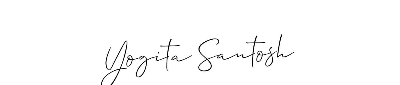 Make a beautiful signature design for name Yogita Santosh. Use this online signature maker to create a handwritten signature for free. Yogita Santosh signature style 2 images and pictures png