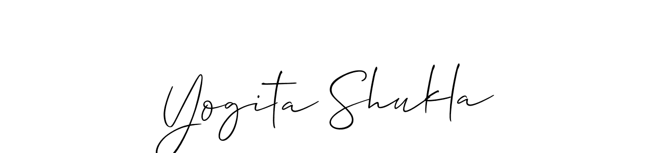 Also we have Yogita Shukla name is the best signature style. Create professional handwritten signature collection using Allison_Script autograph style. Yogita Shukla signature style 2 images and pictures png