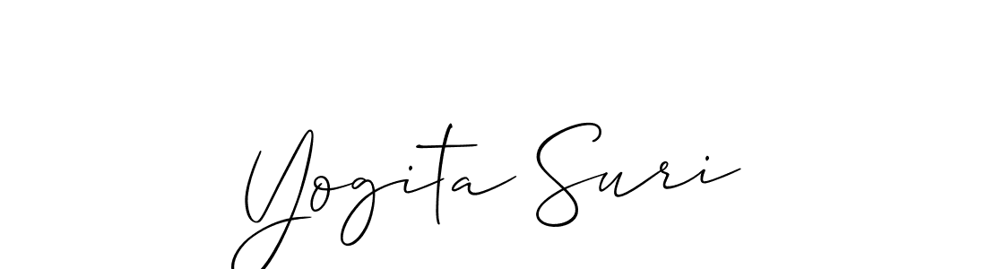 This is the best signature style for the Yogita Suri name. Also you like these signature font (Allison_Script). Mix name signature. Yogita Suri signature style 2 images and pictures png