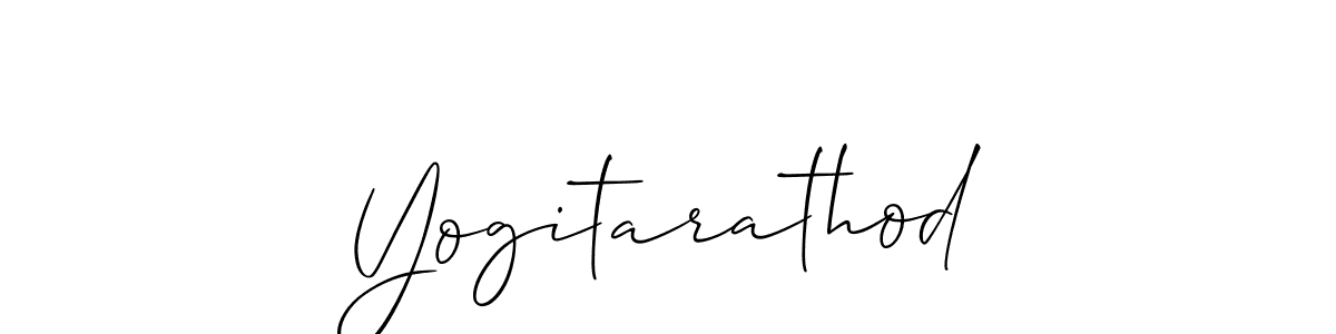 Similarly Allison_Script is the best handwritten signature design. Signature creator online .You can use it as an online autograph creator for name Yogitarathod. Yogitarathod signature style 2 images and pictures png