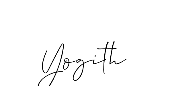 Also You can easily find your signature by using the search form. We will create Yogith name handwritten signature images for you free of cost using Allison_Script sign style. Yogith signature style 2 images and pictures png