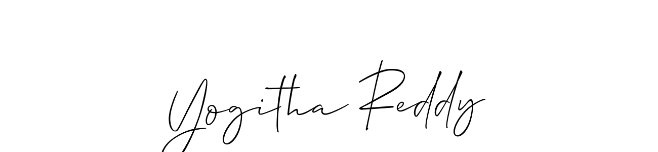 Also we have Yogitha Reddy name is the best signature style. Create professional handwritten signature collection using Allison_Script autograph style. Yogitha Reddy signature style 2 images and pictures png