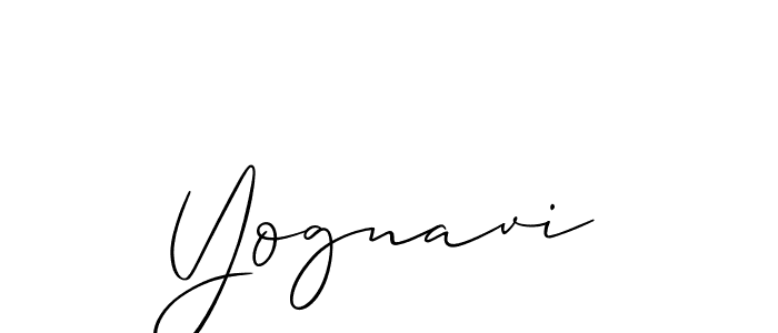 Yognavi stylish signature style. Best Handwritten Sign (Allison_Script) for my name. Handwritten Signature Collection Ideas for my name Yognavi. Yognavi signature style 2 images and pictures png