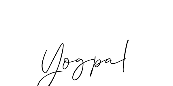 The best way (Allison_Script) to make a short signature is to pick only two or three words in your name. The name Yogpal include a total of six letters. For converting this name. Yogpal signature style 2 images and pictures png