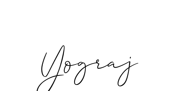 How to make Yograj name signature. Use Allison_Script style for creating short signs online. This is the latest handwritten sign. Yograj signature style 2 images and pictures png