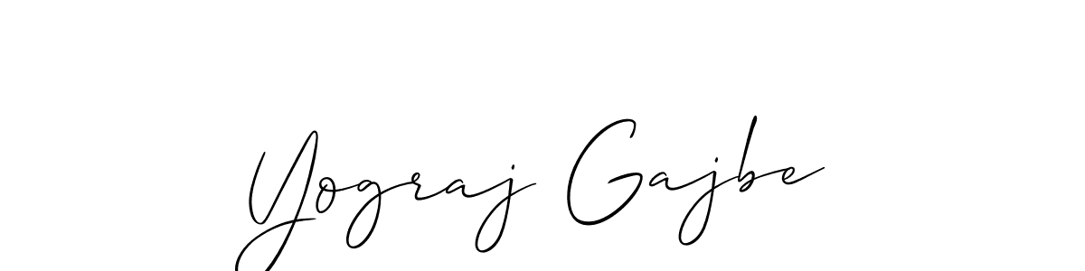 It looks lik you need a new signature style for name Yograj Gajbe. Design unique handwritten (Allison_Script) signature with our free signature maker in just a few clicks. Yograj Gajbe signature style 2 images and pictures png