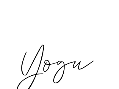 Best and Professional Signature Style for Yogu. Allison_Script Best Signature Style Collection. Yogu signature style 2 images and pictures png