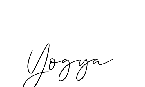 You should practise on your own different ways (Allison_Script) to write your name (Yogya) in signature. don't let someone else do it for you. Yogya signature style 2 images and pictures png