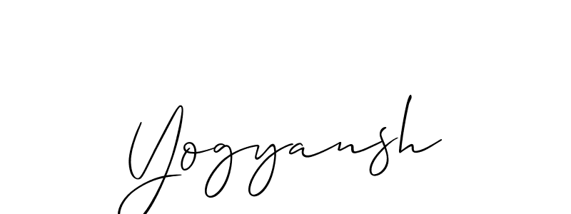 Also we have Yogyansh name is the best signature style. Create professional handwritten signature collection using Allison_Script autograph style. Yogyansh signature style 2 images and pictures png