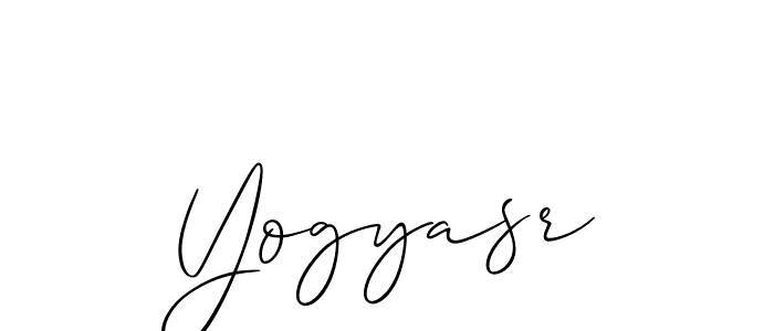 Also You can easily find your signature by using the search form. We will create Yogyasr name handwritten signature images for you free of cost using Allison_Script sign style. Yogyasr signature style 2 images and pictures png