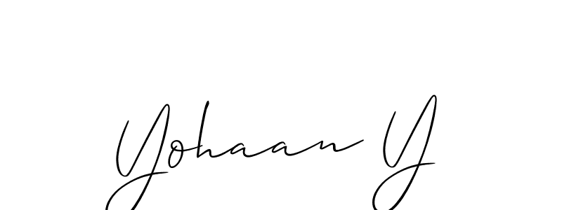 The best way (Allison_Script) to make a short signature is to pick only two or three words in your name. The name Yohaan Y include a total of six letters. For converting this name. Yohaan Y signature style 2 images and pictures png