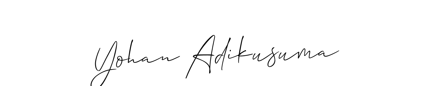 Similarly Allison_Script is the best handwritten signature design. Signature creator online .You can use it as an online autograph creator for name Yohan Adikusuma. Yohan Adikusuma signature style 2 images and pictures png
