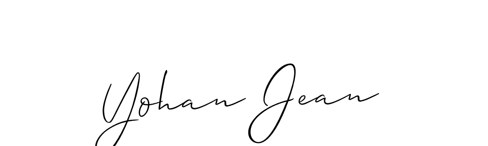 Also we have Yohan Jean name is the best signature style. Create professional handwritten signature collection using Allison_Script autograph style. Yohan Jean signature style 2 images and pictures png