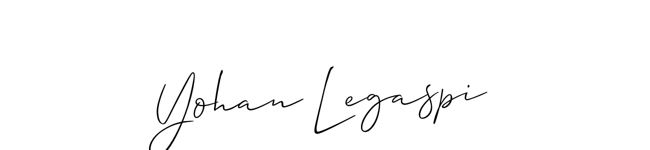 How to make Yohan Legaspi name signature. Use Allison_Script style for creating short signs online. This is the latest handwritten sign. Yohan Legaspi signature style 2 images and pictures png