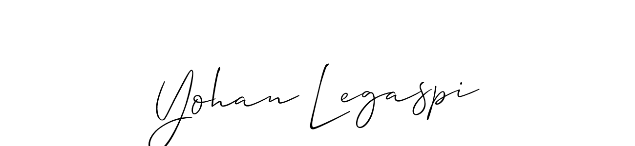 How to make Yohan Legaspi name signature. Use Allison_Script style for creating short signs online. This is the latest handwritten sign. Yohan Legaspi signature style 2 images and pictures png