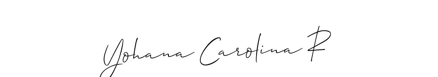 Best and Professional Signature Style for Yohana Carolina R. Allison_Script Best Signature Style Collection. Yohana Carolina R signature style 2 images and pictures png