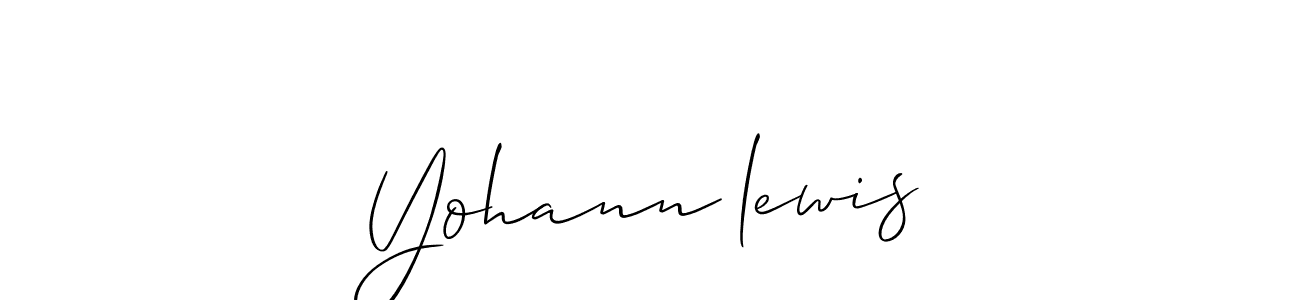 Yohann lewis stylish signature style. Best Handwritten Sign (Allison_Script) for my name. Handwritten Signature Collection Ideas for my name Yohann lewis. Yohann lewis signature style 2 images and pictures png