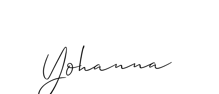 Allison_Script is a professional signature style that is perfect for those who want to add a touch of class to their signature. It is also a great choice for those who want to make their signature more unique. Get Yohanna name to fancy signature for free. Yohanna signature style 2 images and pictures png