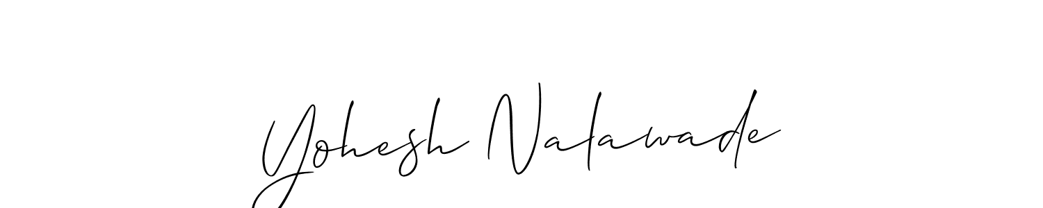 Make a beautiful signature design for name Yohesh Nalawade. Use this online signature maker to create a handwritten signature for free. Yohesh Nalawade signature style 2 images and pictures png