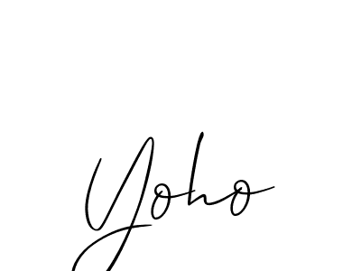 This is the best signature style for the Yoho name. Also you like these signature font (Allison_Script). Mix name signature. Yoho signature style 2 images and pictures png