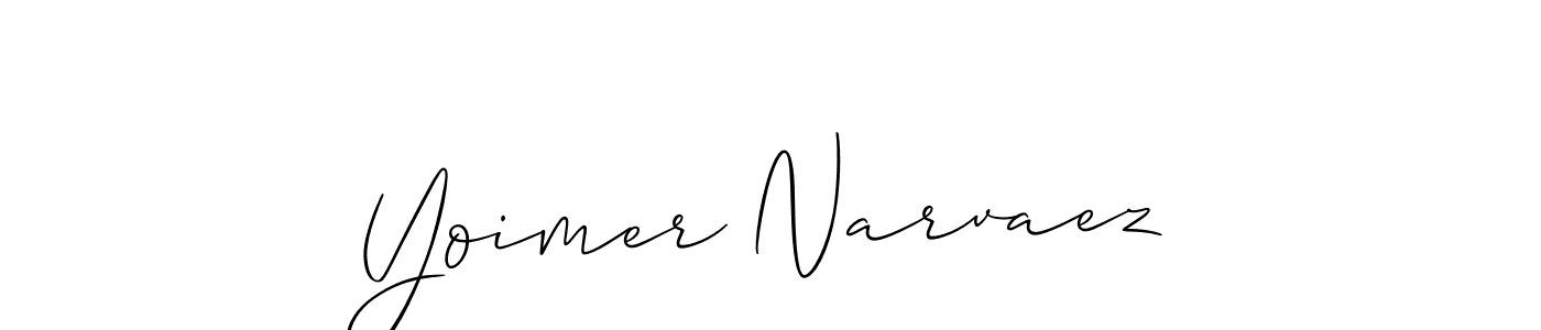 Make a beautiful signature design for name Yoimer Narvaez. With this signature (Allison_Script) style, you can create a handwritten signature for free. Yoimer Narvaez signature style 2 images and pictures png