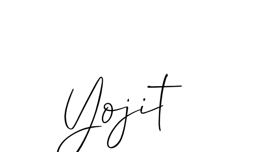 Make a beautiful signature design for name Yojit. Use this online signature maker to create a handwritten signature for free. Yojit signature style 2 images and pictures png