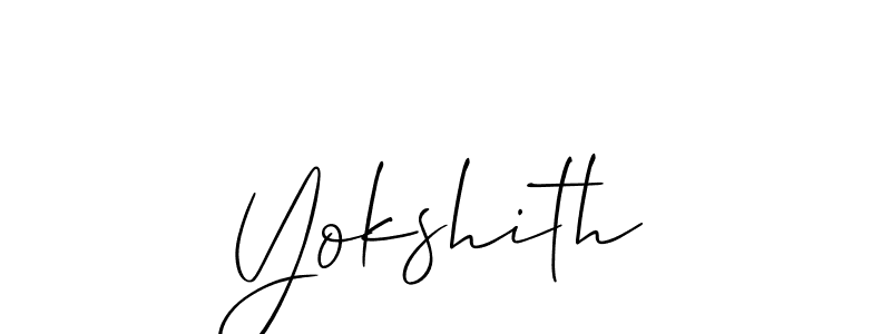 Make a beautiful signature design for name Yokshith. Use this online signature maker to create a handwritten signature for free. Yokshith signature style 2 images and pictures png