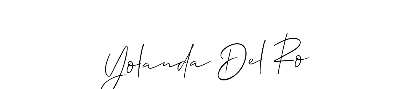 Also we have Yolanda Del Ro name is the best signature style. Create professional handwritten signature collection using Allison_Script autograph style. Yolanda Del Ro signature style 2 images and pictures png