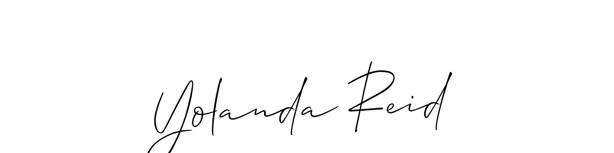 You should practise on your own different ways (Allison_Script) to write your name (Yolanda Reid) in signature. don't let someone else do it for you. Yolanda Reid signature style 2 images and pictures png