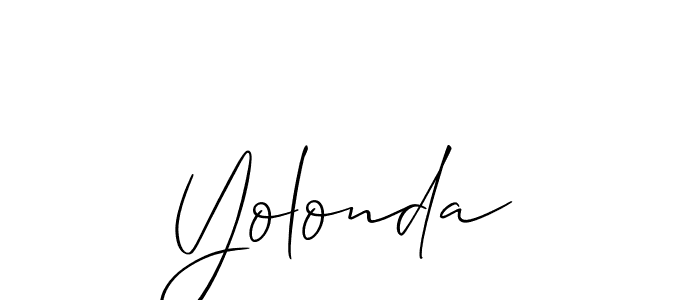 Once you've used our free online signature maker to create your best signature Allison_Script style, it's time to enjoy all of the benefits that Yolonda name signing documents. Yolonda signature style 2 images and pictures png