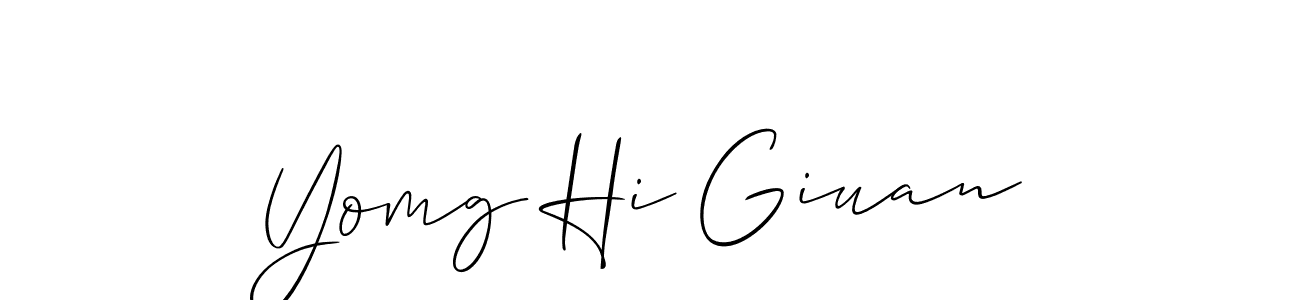 See photos of Yomg Hi Giuan official signature by Spectra . Check more albums & portfolios. Read reviews & check more about Allison_Script font. Yomg Hi Giuan signature style 2 images and pictures png