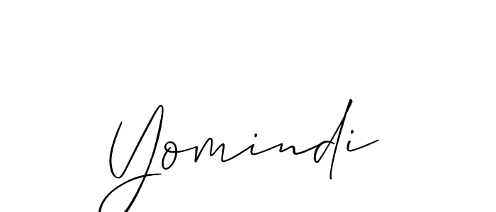 Best and Professional Signature Style for Yomindi. Allison_Script Best Signature Style Collection. Yomindi signature style 2 images and pictures png