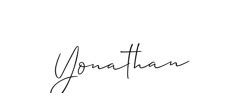 Also we have Yonathan name is the best signature style. Create professional handwritten signature collection using Allison_Script autograph style. Yonathan signature style 2 images and pictures png