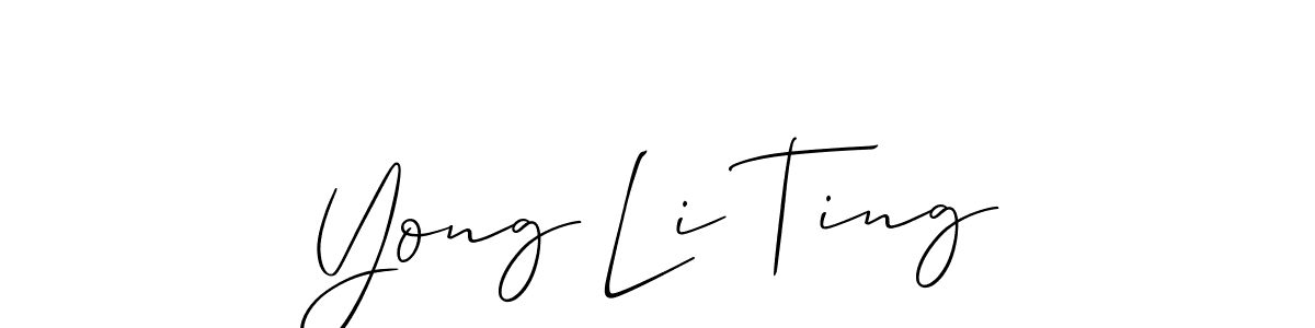 Check out images of Autograph of Yong Li Ting name. Actor Yong Li Ting Signature Style. Allison_Script is a professional sign style online. Yong Li Ting signature style 2 images and pictures png