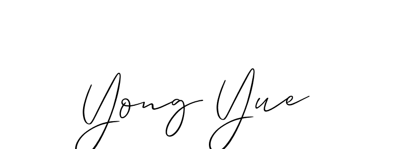 Similarly Allison_Script is the best handwritten signature design. Signature creator online .You can use it as an online autograph creator for name Yong Yue. Yong Yue signature style 2 images and pictures png