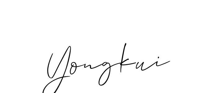 This is the best signature style for the Yongkui name. Also you like these signature font (Allison_Script). Mix name signature. Yongkui signature style 2 images and pictures png
