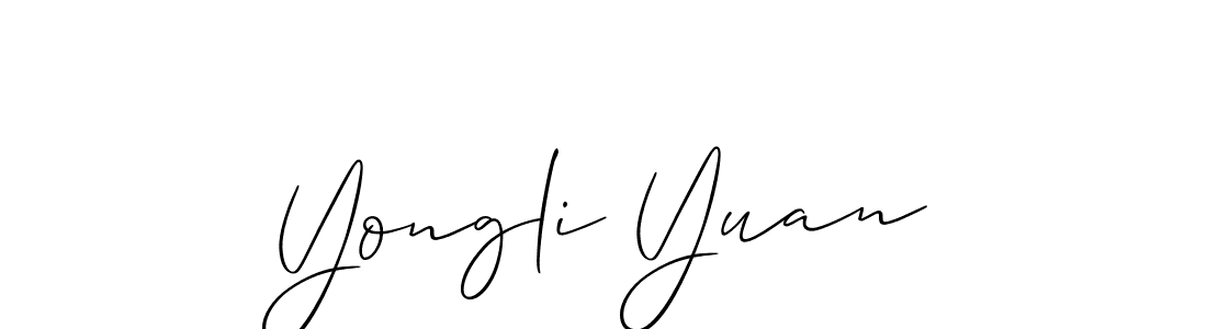 How to Draw Yongli Yuan signature style? Allison_Script is a latest design signature styles for name Yongli Yuan. Yongli Yuan signature style 2 images and pictures png