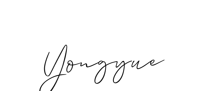 Also You can easily find your signature by using the search form. We will create Yongyue name handwritten signature images for you free of cost using Allison_Script sign style. Yongyue signature style 2 images and pictures png