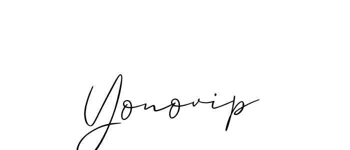 Similarly Allison_Script is the best handwritten signature design. Signature creator online .You can use it as an online autograph creator for name Yonovip. Yonovip signature style 2 images and pictures png