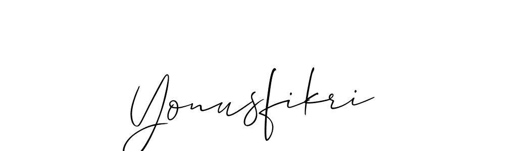 Also You can easily find your signature by using the search form. We will create Yonusfikri name handwritten signature images for you free of cost using Allison_Script sign style. Yonusfikri signature style 2 images and pictures png
