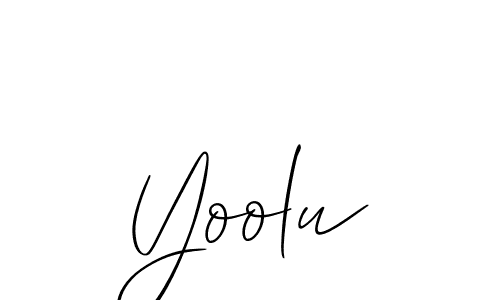 You can use this online signature creator to create a handwritten signature for the name Yoolu. This is the best online autograph maker. Yoolu signature style 2 images and pictures png