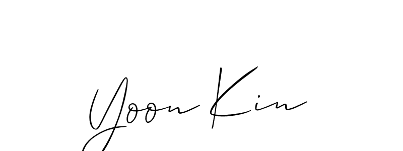 Similarly Allison_Script is the best handwritten signature design. Signature creator online .You can use it as an online autograph creator for name Yoon Kin. Yoon Kin signature style 2 images and pictures png