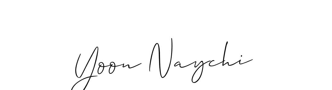 Make a short Yoon Naychi signature style. Manage your documents anywhere anytime using Allison_Script. Create and add eSignatures, submit forms, share and send files easily. Yoon Naychi signature style 2 images and pictures png