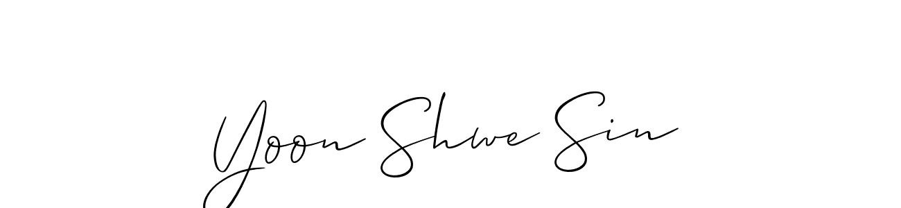 Similarly Allison_Script is the best handwritten signature design. Signature creator online .You can use it as an online autograph creator for name Yoon Shwe Sin. Yoon Shwe Sin signature style 2 images and pictures png