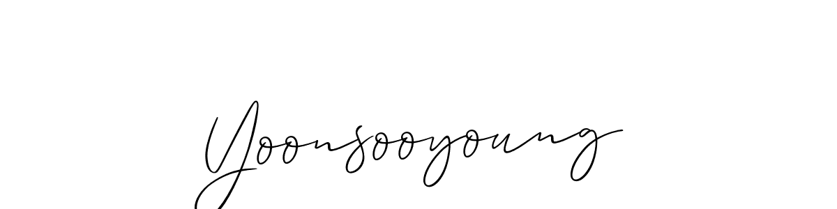 Make a beautiful signature design for name Yoonsooyoung. Use this online signature maker to create a handwritten signature for free. Yoonsooyoung signature style 2 images and pictures png