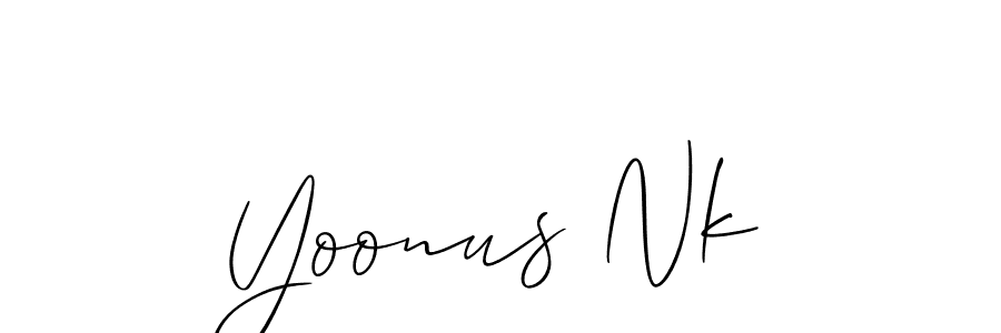 Best and Professional Signature Style for Yoonus Nk. Allison_Script Best Signature Style Collection. Yoonus Nk signature style 2 images and pictures png