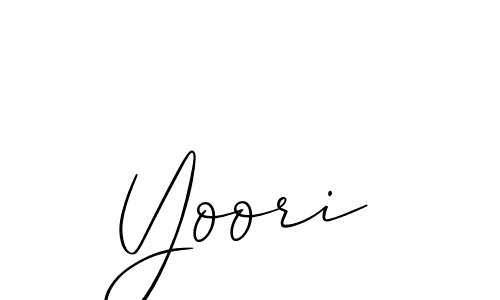 Allison_Script is a professional signature style that is perfect for those who want to add a touch of class to their signature. It is also a great choice for those who want to make their signature more unique. Get Yoori name to fancy signature for free. Yoori signature style 2 images and pictures png